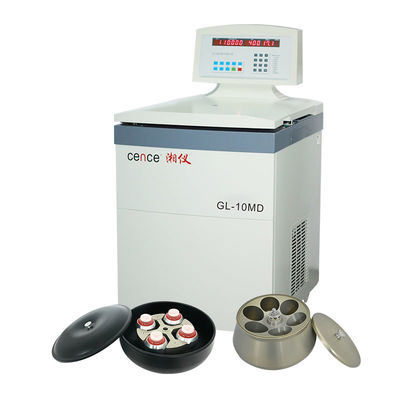 Cence GL-10MD Centrifuge Berpendingin Kecepatan Tinggi dengan Rotor Sudut 6x1000ml 10000rpm 18300xg untuk Penggunaan Laboratorium