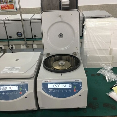 H1650 Benchtop Centrifuge Kecepatan Tinggi Dengan Rotor Sudut 24x1.5ml / 2.0ml 16500rpm