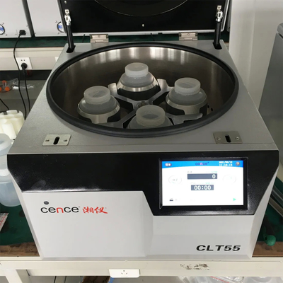 CLT55 Centrifuge Laboratorium Medis Benchtop Mesin Centrifuge Klinis dengan Rotor Basket