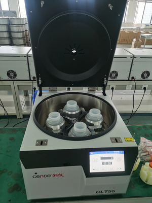 Cence Bank Darah Centrifuge 3L Model Baru CLT55 / CLT55R Kapasitas Besar Centrifuge Kecepatan Rendah