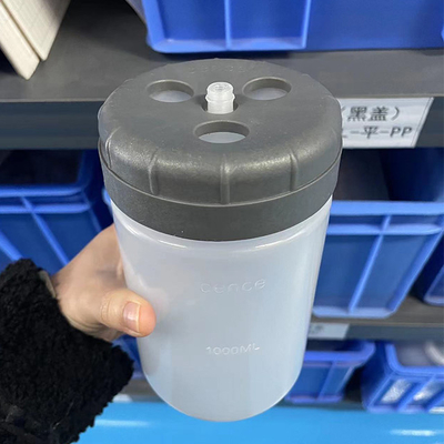 Botol centrifuge kecepatan tinggi PPCO tutup sekrup 1000ml untuk pengolahan sampel yang akurat