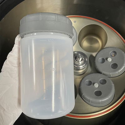 Botol centrifuge kecepatan tinggi PPCO tutup sekrup 1000ml untuk pengolahan sampel yang akurat