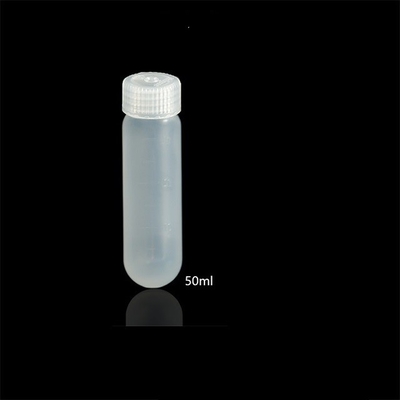 PP PPCO Bahan tabung sentrifugal dengan tutup penyegelan 50ml High Speed Tube Max RCF 50000xg