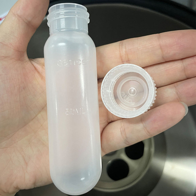 PP PPCO Bahan tabung sentrifugal dengan tutup penyegelan 50ml High Speed Tube Max RCF 50000xg
