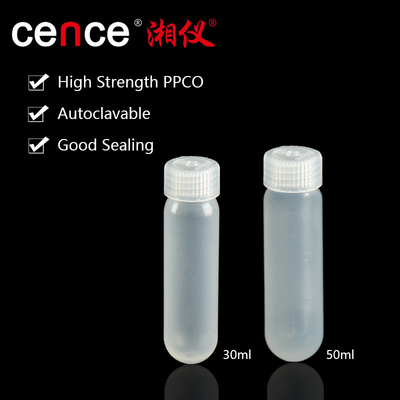 Tabung Sentrifuge Kecepatan Tinggi Autoclavable dalam 30ml 50ml Ukuran PPCO Material untuk Beckman Centrifuge