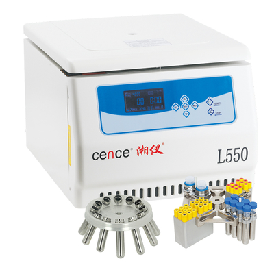 L550 Centrifuge Kecepatan Rendah 5500r/min 4x500ml Kapasitas untuk Pemisahan Darah