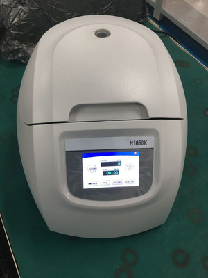 H1650K Sentrifugal laboratorium 16500r/min Kecepatan maksimum 12x5ml Kapasitas