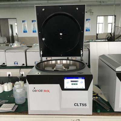 Model Baru Centrifuge Meja Kecepatan Rendah CLT55R dengan Kecepatan Maksimal 5500r/min, RCF 5951xg, dan Kapasitas Besar 4x750ml