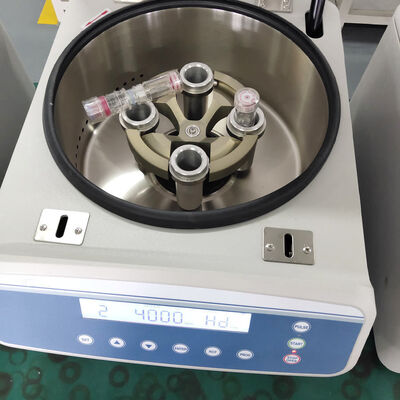 Mesin sentrifugal PRP dengan kecepatan maksimum 5000 rpm 3555xg RCF dan LCD Display untuk penggunaan laboratorium