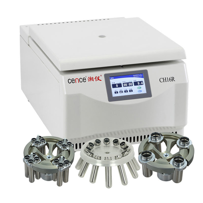 Koleksi Darah Centrifuge Pendingin CH16R Centrifuge Kecepatan Rendah Dengan Swing Rotor