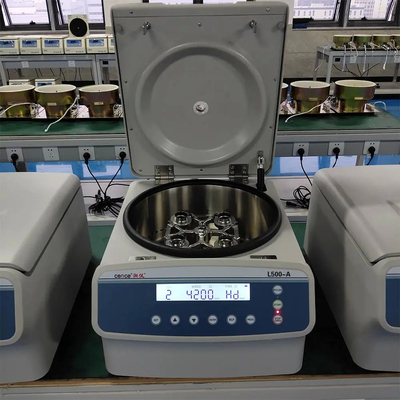 Benchtop centrifuge mesin pemisahan darah L500-A dengan swing rotor