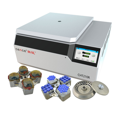 Mesin Centrifuge Berpendingin Swing Out Rotor CHT210R 4 * 750ml
